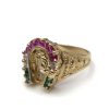 14K Men's Gold Ring with CZ