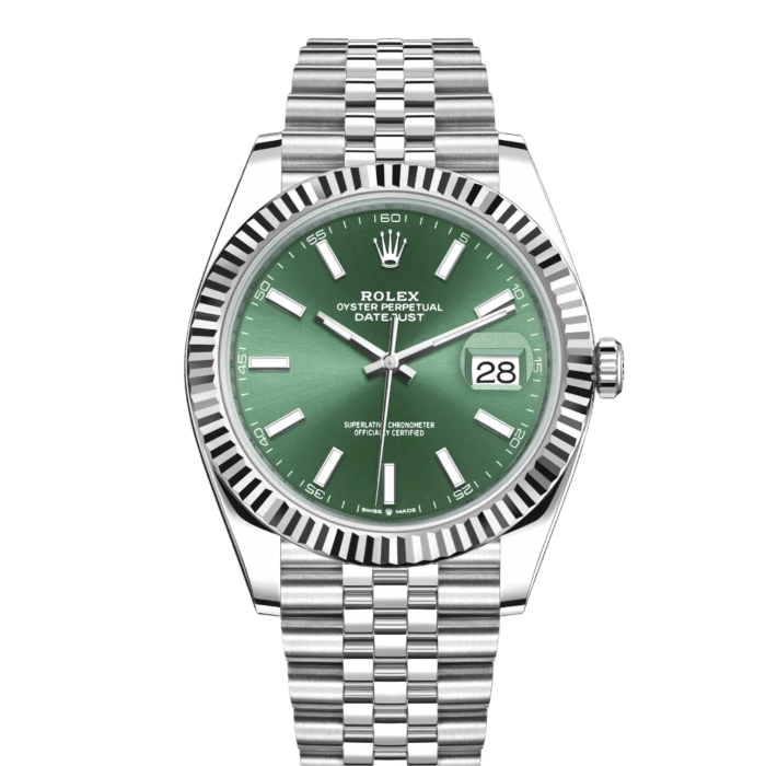 mint green rolex watch-Photoroom